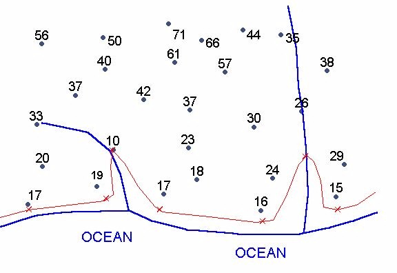 practice map annotated for step 2